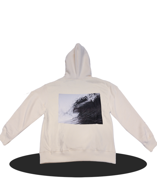 Cream White - Hoodie - D Wave P1