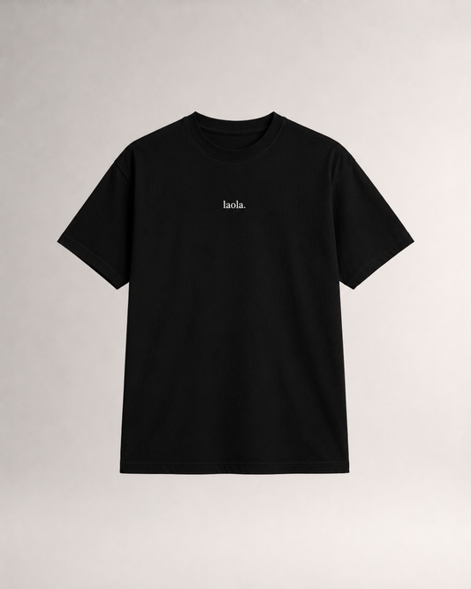 Black t-shirt - laola